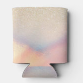 Chic Gold Glitter Iridescent Holographic Gradient Blikjeskoeler (Achterkant)