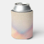 Chic Gold Glitter Iridescent Holographic Gradient Blikjeskoeler (Blikje Achterkant)