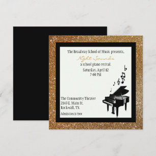 Chic Gold Glitter Kijk naar uitnodiging voor overw