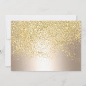 Chic Gold glitter metallic foto Sweet 16 Kaart (Achterkant)