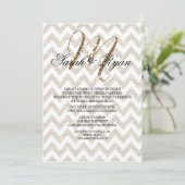 CHIC GOLD GLITTER PRINT WEDDING INVITATION KAART (Staand voorkant)