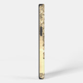 Chic Gold Glitter-schijven Monogram roze metaal iPhone Hoesje (Rechterkant)