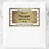 Chic Gold Glitter Stars Product Labels Rhinestones (Tas)