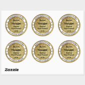Chic Gold Glitter Stars Product Labels Rhinestones (Vel)