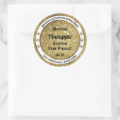 Chic Gold Glitter Stars Product Labels Rhinestones (Tas)