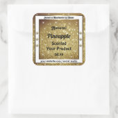 Chic Gold Glitter Stars Product Labels Rhinestones (Tas)