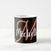 Chic Gold glitter stofpatroon roze giro Koffiemok (Center)