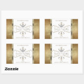Chic  Gold Glitter White Product Labels Logo (Vel)