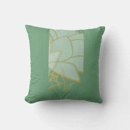 Chic Gold Green White Abstract Kussen