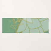 Chic Gold Green White Abstract Yogamat (Voorkant (horizontaal))