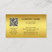 Chic Gold Hartelijk dank voor QR-kerstVisitekaartj Visitekaartje (Achterkant)