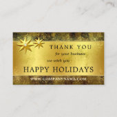 Chic Gold Hartelijk dank voor QR-kerstVisitekaartj Visitekaartje (Voorkant)