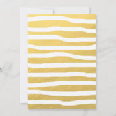 Chic Gold Heart Sla de datum-fotokaart op Save The Date (Achterkant)