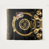 Chic Gold High Heels 50e verjaardag achtergrond Wandkleed (Voorkant (horizontaal))