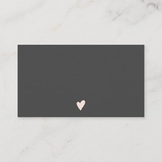 Chic gold holographic Bedankt dat je verliefd bent Visitekaartje (Achterkant)