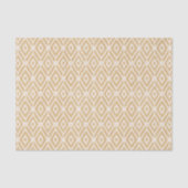 Chic gold ikat tribal diamant patroon tissuepapier (Voorkant)