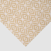 Chic gold ikat tribal diamant patroon tissuepapier (Detail)