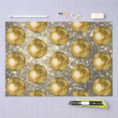 Chic Gold Kerstmis beslaat Silver Sprakles Tissuepapier (Craft)