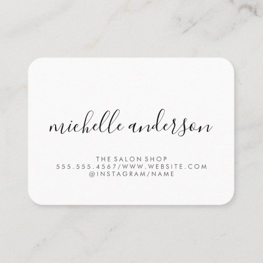 Chic Gold Kiss Visitekaartje (Achterkant)