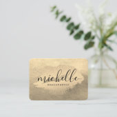 Chic Gold Kiss Visitekaartje (Staand voorkant)