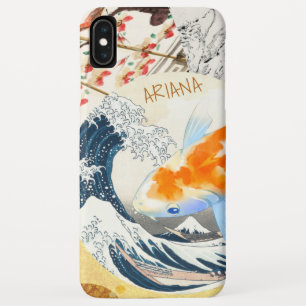  Chic Gold Koi Pond van Japanse Monogrammen Case-Mate iPhone Case