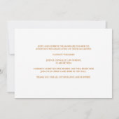 Chic Gold Law School Afstuderen Foto Aankondiging (Achterkant)