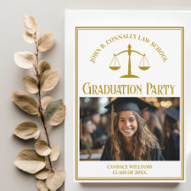 Chic Gold Law School Afstuderen Fotofeest