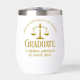 Chic Gold Law School Afstuderen Keepsake