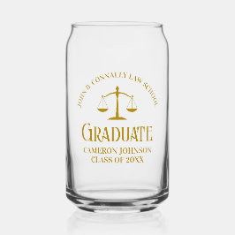 Chic Gold Law School Afstuderen Keepsake Blikvorm Glas