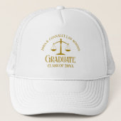 Chic Gold Law School Afstuderen Trucker Pet (Voorkant)