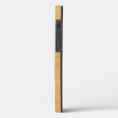 Chic Gold Leaf Flower Peach Violet Patroon Case-Mate iPhone Case (Achterkant / Links)