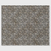 Chic Gold Leopard-afdrukken Cadeaupapier (Vlak)