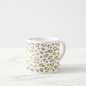 Chic Gold Leopard-afdrukken Espresso Kop (Voorkant rechts)