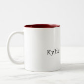 Chic Gold Leopard Cat Tweekleurige Koffiemok (Links)