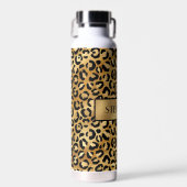 Chic Gold Leopard-printer op maat Waterfles (Voorkant)