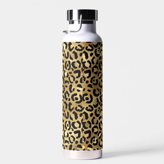 Chic Gold Leopard-printer op maat Waterfles (Rechts)
