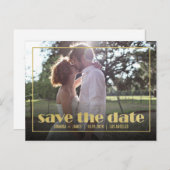 CHIC GOLD LIJST FOTO SLA DE DATUM AANKONDIGING OP (Voorkant / Achterkant)