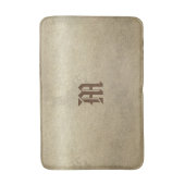 Chic Gold Look Custom Monogram Badmat (Voorkant Verticaal)