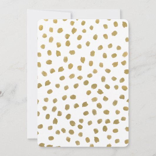 CHIC GOLD LOVE | BEWAREN VAN DE DATUM SAVE THE DATE (Achterkant)