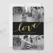 CHIC GOLD LOVE | BEWAREN VAN DE DATUM SAVE THE DATE (Voorkant)