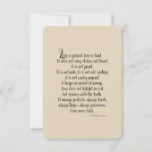 Chic Gold Love is een geduldige bruiloft Kaart (Achterkant)