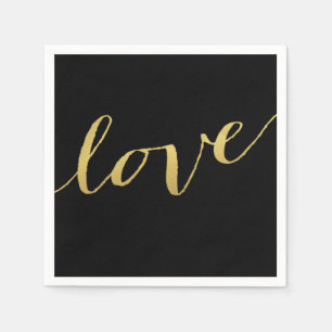 Chic Gold Love servetten