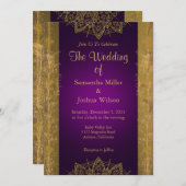 Chic Gold Mandala en Botanical Kaart (Voorkant / Achterkant)