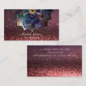 Chic Gold Mandala Yoga Instructor Bokeh Visitekaartje (Voorkant / Achterkant)