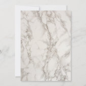 Chic Gold & Marble Typography Afstudeerfeest Kaart (Achterkant)