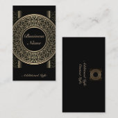 Chic Gold Medallion Visitekaartje 2 (Voorkant / Achterkant)
