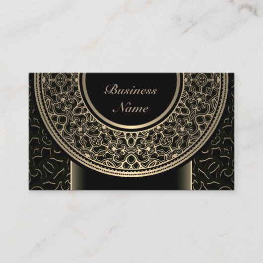Chic Gold Medallion Visitekaartje 3 (Voorkant)