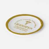 Chic Gold Medical School Afstudeerfeest Papieren Bordje (Gekanteld)