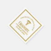 Chic Gold Medical School Afstudeerfeest Servet (Hoek)