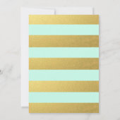 CHIC GOLD | MINT-WEDING-INVITATIE KAART (Achterkant)